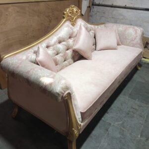 Custom sofa chair cushion with foam and fabric upholstery